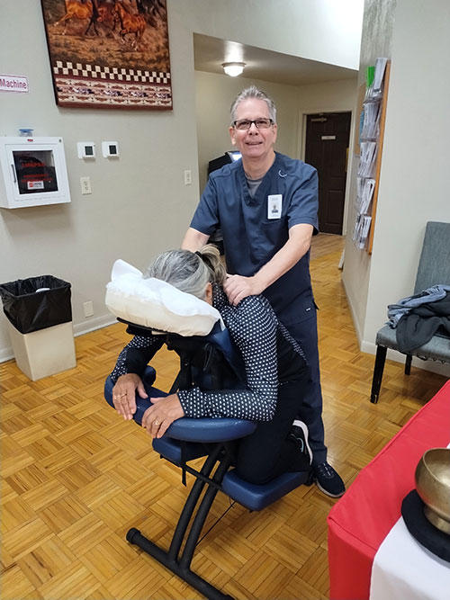 55 + community chair massage in Apache Junction